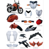 供應(yīng)雅馬哈FZ16全車(chē)塑件和燈具，外貿(mào)車(chē)型FZ16，塑料外觀件燈具